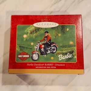 🧡🎀 2001 Hallmark Keepsake Harley Davidson Barbie Christmas Ornament 🏍 NEW 🏍